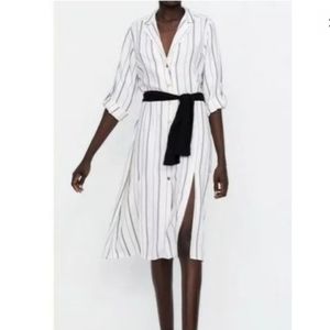 Zara belted shirtdress